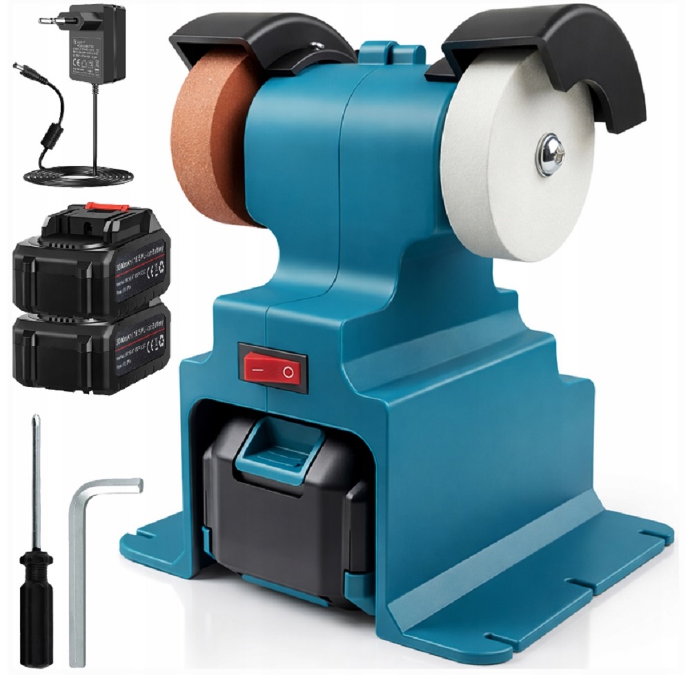 Akumulátorová  dvojkotúčová brúska